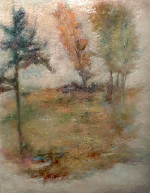 Hillside, oil on canvas, 20 in x 16 in, 2021