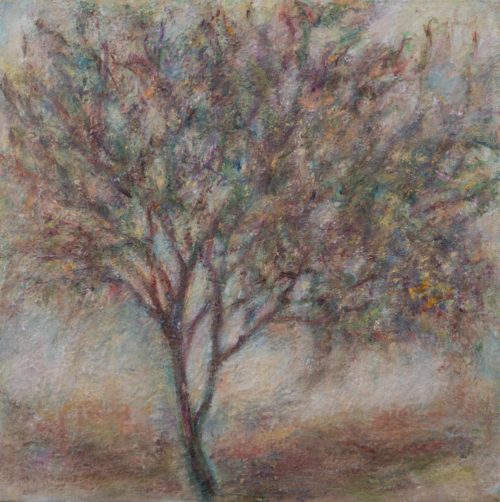 Tribute #1, oil, wax, on canvas, 10 in x 10 in